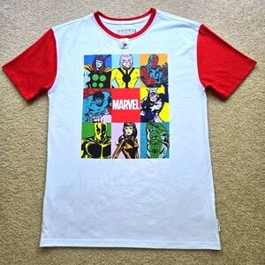 Disney Marvel Universe Avengers Hero Comics Graphic Tee Tops T-shirt Men Size S
